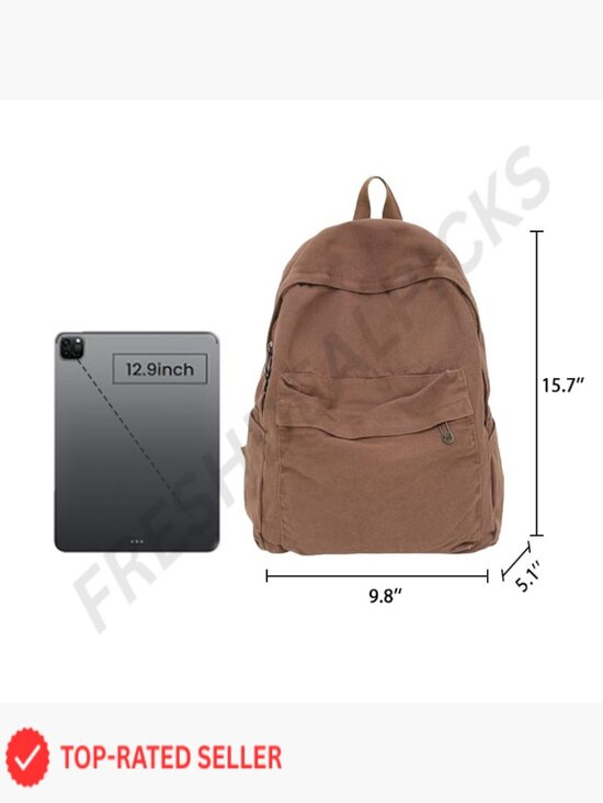 Canvas Backpack Vintage College Laptop Bag Hippie Grunge Casual Travel Rucksack